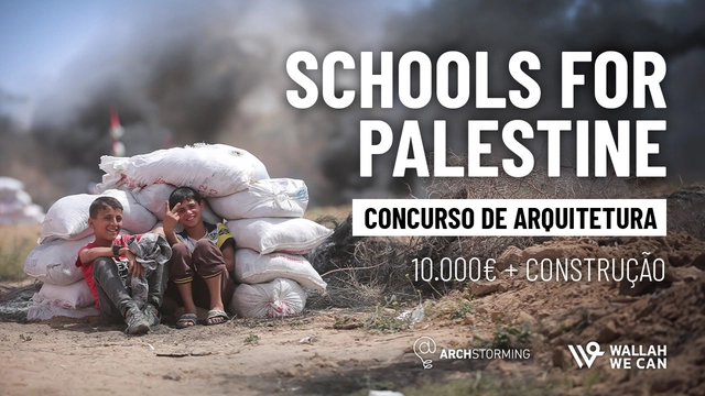 Concurso humanitário para a criação de escolas móveis na Palestina - Imagem de Destaque