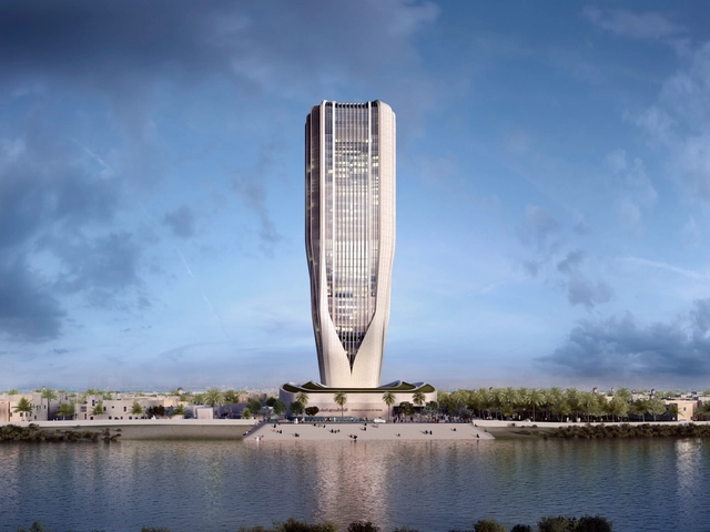 Zaha Hadid Architects Unveils Construction Progress of Central Bank of Iraq Skyscraper in Baghdad - Featured Image