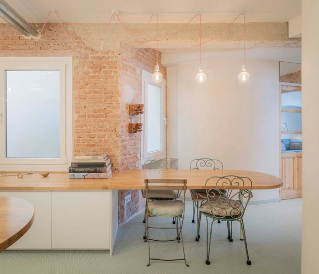 Reforma de piso en Delicias / Adam Bresnick - Fotografía interior, Renovación, Cocina, Mesas, Sillas, Encimera