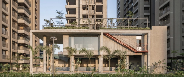 The Concrete Shell / UA Lab (Urban Architectural Collaborative) - Exterior Photography, Cultural Center, Facade