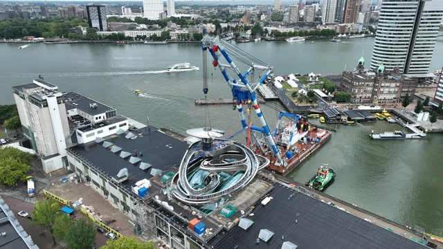 MAD Architects’ Metallic Tornado Is Taking Shape Above Rotterdam’s Museum of Migration - Featured Image