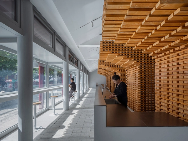 树院、街房、城展，榆林古城南门工贸院改造 / 土木石建筑 - 室内图, 更新项目, 表皮