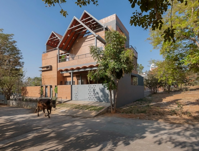 马杜拉之屋 / Design Kacheri - 建筑图, 独立住宅, 表皮