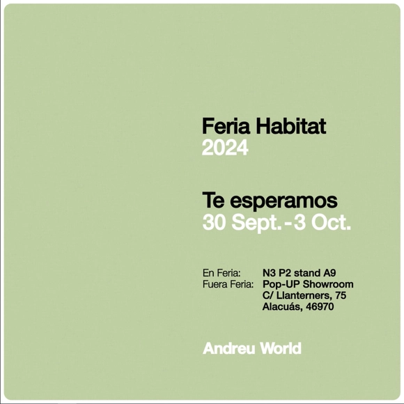 Andreu World presenta sus nuevos diseños en Feria Hábitat 2024 - Imagen Principal