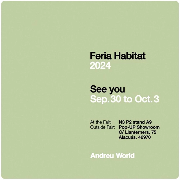 Andreu World presents its new designs at Feria Hábitat 2024 - Featured Image