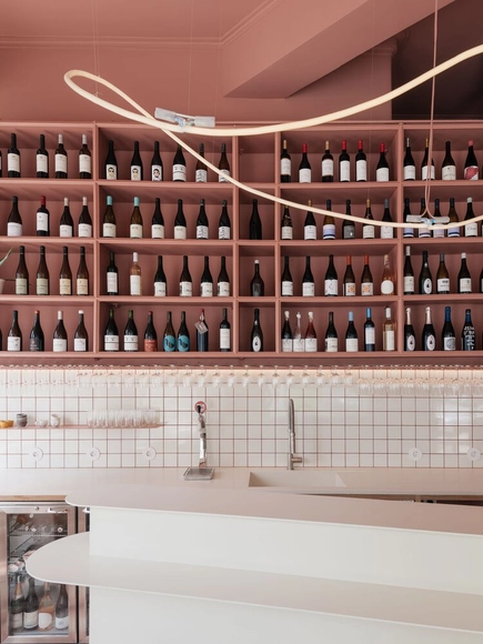 O PIF wine bar / maxime mangold architect - Fotografia de Interiores, Bar, Banheiro, Corrimão