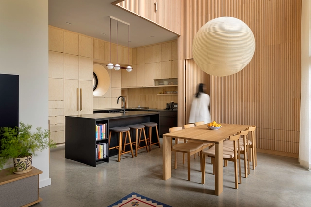The Warren House / PLOTNONPLOT Architecture Inc. - Interior Photography, Houses, Kitchen, Table, Countertop, Lighting, Chair
