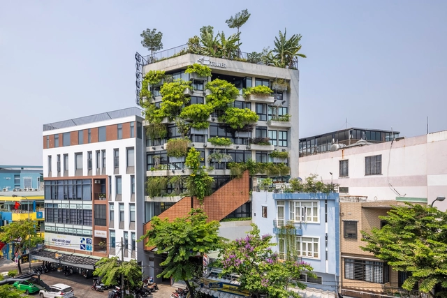 4B Tower / Ho Khue Architects - Exterior Photography, Sustainability & Green Design, Facade