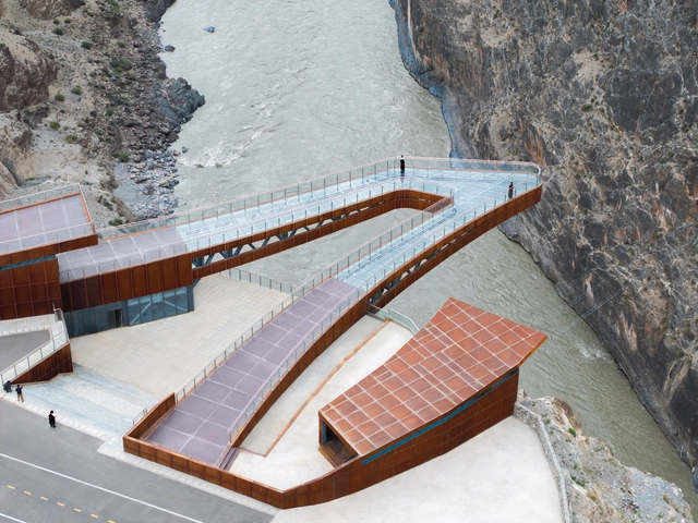 Nujiang River 72 Canyon Scenic Area / Archermit - Pedestrian Bridge