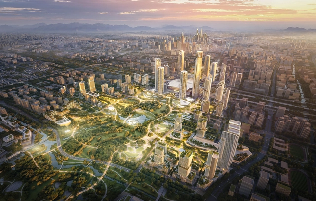 SOM and GAD Win International Competition to Design Hangzhou’s New Technology Business District in China - Featured Image