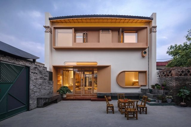Casa e Estúdio Aconchegantes / Shanghai Jiao Tong University - Fotografia de Exterior, Design De Interiores, Porta, Fachada, Cadeira