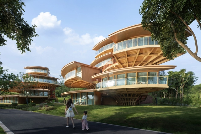 南溪树屋 / 王晖建筑工作室 - 建筑图, 酒店, 表皮