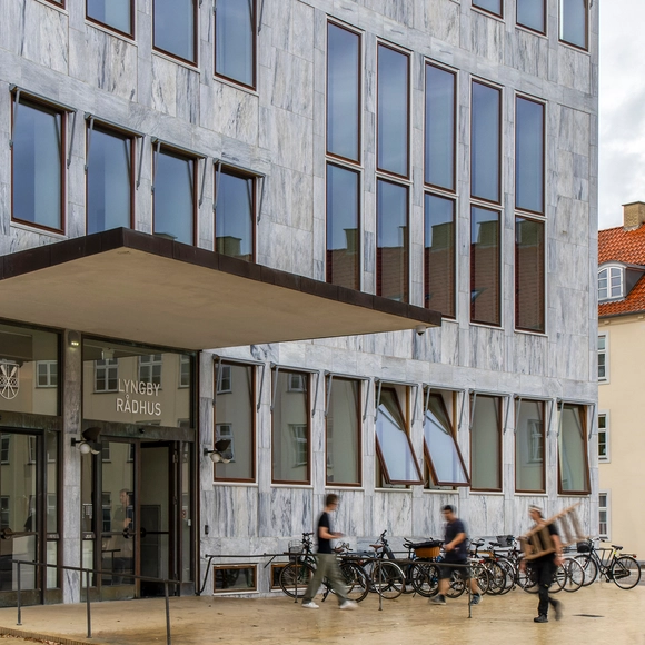 Lyngby Town Hall / ERIK arkitekter - Exterior Photography, Renovation, Facade