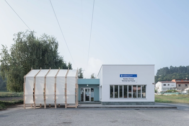 Alpendre 临时“附加”装置 / CESUGA School of Architecture + Erazo Pugliese - 建筑图, 临时装置, 表皮, 门