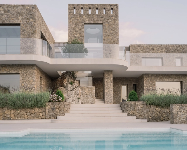 Corfu House / Tony Wynbourne + Georgios Apostolopoulos Architects + Makis Gisdakis - Exterior Photography, Houses, Facade, Door