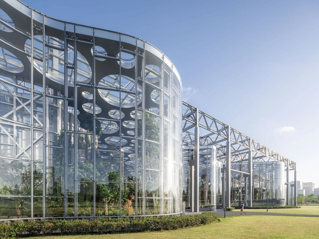 Expo Cultural Park Greenhouse Garden / Delugan Meissl Associated Architects - Exterior Photography, Cultural Architecture, Facade, Arch