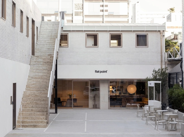 Flat Point Seongsu Store / stof. - Drawings, Showroom, Facade, Door, Stairs, Chair