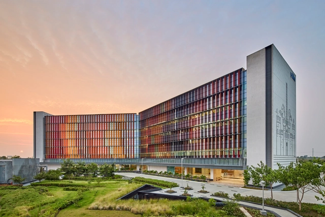 Infosys Campus / Morphogenesis - Exterior Photography, Sustainability & Green Design, Facade