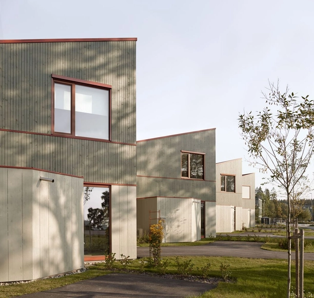Casa Solberg Hage Row / R21 Arkitekter - Fotografía exterior, Vivienda Colectiva, Fachada