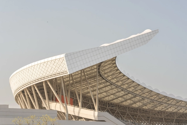 襄阳全民体育运动中心/中南建院墨水尺工作室 - 建筑图, 可持续发展, 表皮