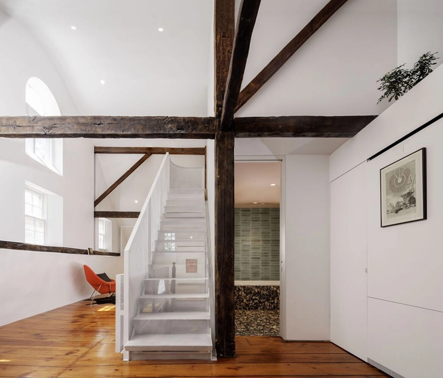 Casa Granja Ackerman / Fuller/Overby Architecture - Fotografía interior, Casas, Escaleras, Fijación Vigas