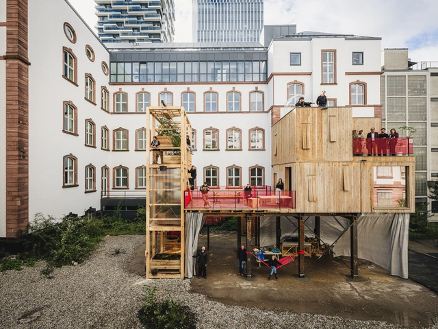 Prototipo en Frankfurt / Barkow Leibinger - Fotografía exterior, Arquitectura Comercial, Escaleras, Barandas, Balcón