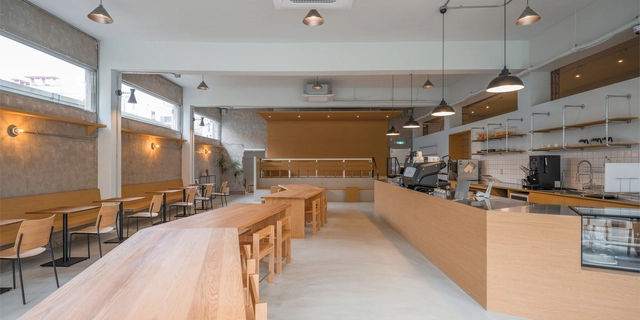 space timefill Coffee Shop / SAISA STUDIO - Interior Photography, Renovation, Countertop