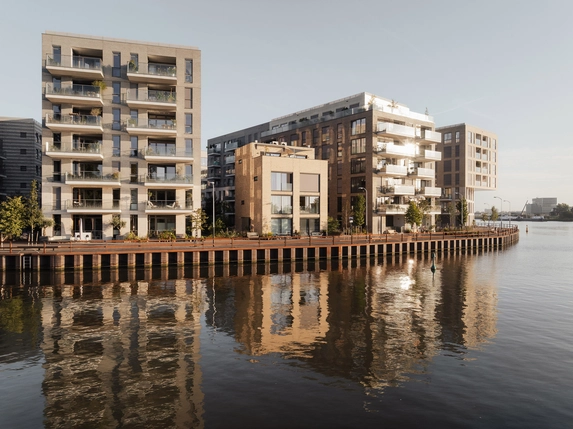 Cruquius Island Housing / KCAP - Exterior Photography, Waterfront, Balcony