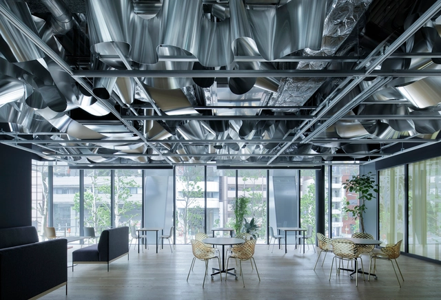 Waterscape Office / co-lab gotanda with JPRE / Moriyuki Ochiai Architects and Harumaki Project - Interior Photography, Offices Interiors, Beam, Chair