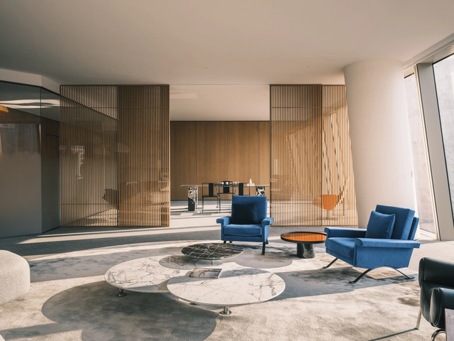Wangchao Center Office / say architects - Interior Photography, Offices Interiors, Chair, Lighting, Table