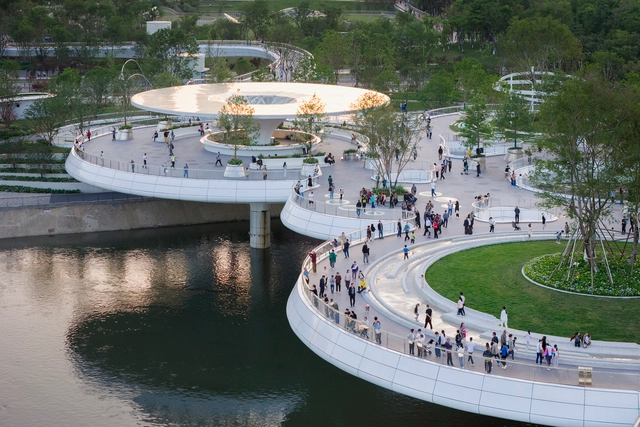 Puente peatonal Chengdu Jiaozi / China Southwest Architectural Design and Research Institute - Puente Peatonal