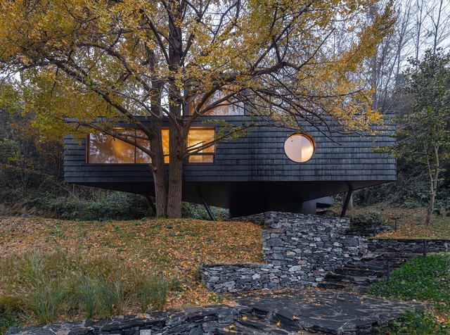 Casa del árbol en el bosque / Moguang Studio - Interiores De Hotelería Y Entretenimiento