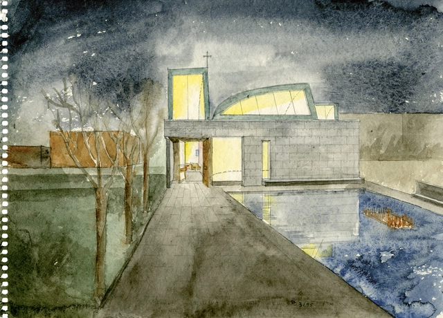 The Museum for Architectural Drawing Explores Steven Holl’s Design Process Through Drawing in Berlin, Germany - Featured Image