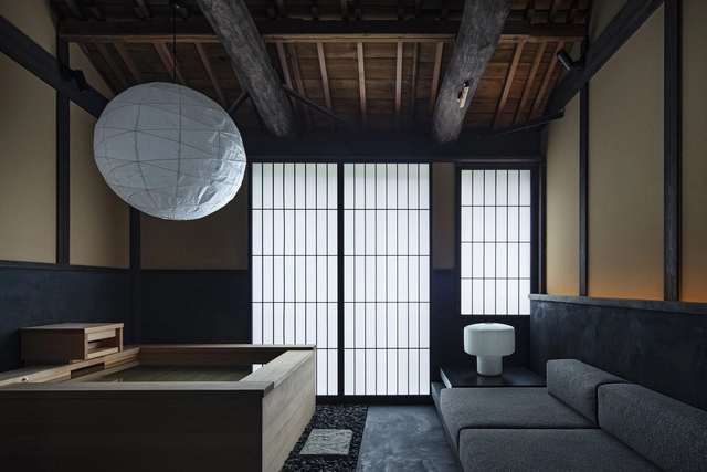 Nazuna Higashihonganji 京都酒店 / STUDIO ALUC - 室内图, 更新项目, 卧室, 灯, 床