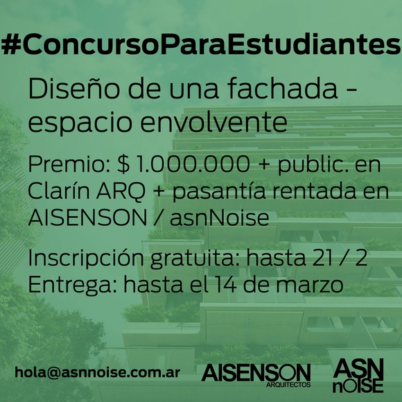 Concurso para estudiantes: La fachada como espacio y como envolvente - Imagen Principal