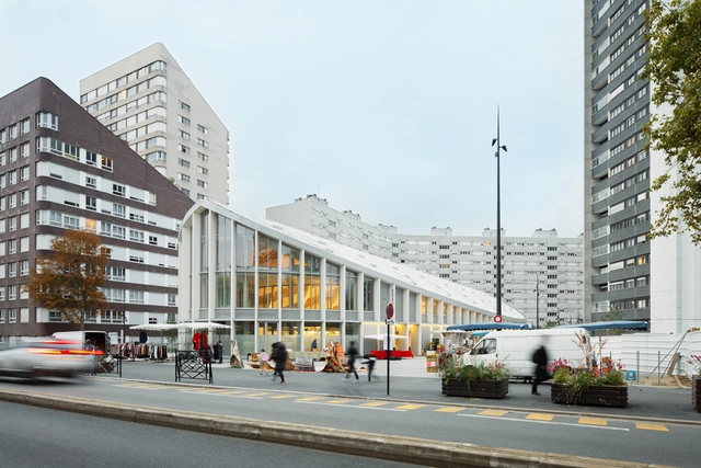 Charras Centre Market Hall Public Car Park and Esplanade / croixmariebourdon architectes associés - Exterior Photography, Market, Facade