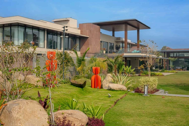 Drishti / Hiren Patel Architects - Exterior Photography, Houses, Garden