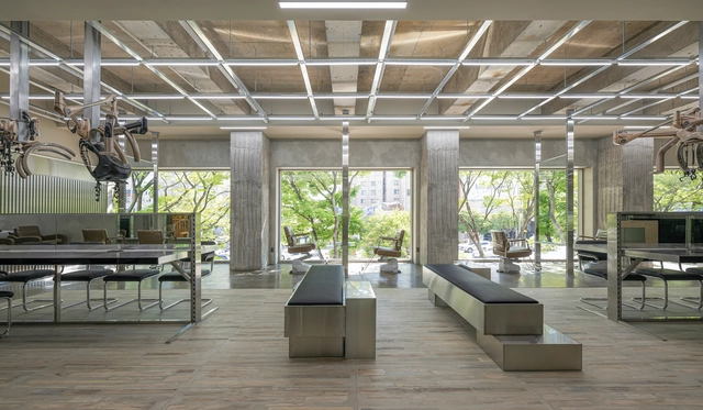 Chaoreum salón de peluquería / HAhi Studio - Interiores De Espacios De Bienestar