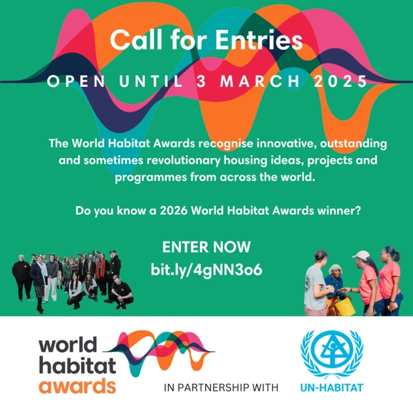 The World Habitat Awards Now Open for Entries for 2026 - Featured Image