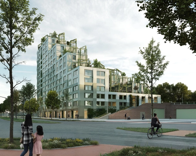 Kop Dakpark: El proyecto de INBO + h3o que redefine la vivienda social en Rotterdam - Imagen Principal