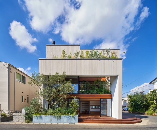HOUSE F / KamakuraStudio - Exterior Photography, Houses, Balcony