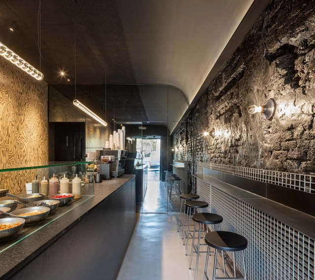 MPWR Fit Cafe / Berd Studio - Fotografía interior, Interiores De Cafeterías, Cocina, Encimera