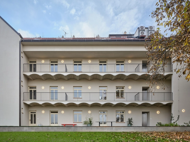 Boleslavova 3 Building / Plus One Architects - Exterior Photography, Apartments, Balcony