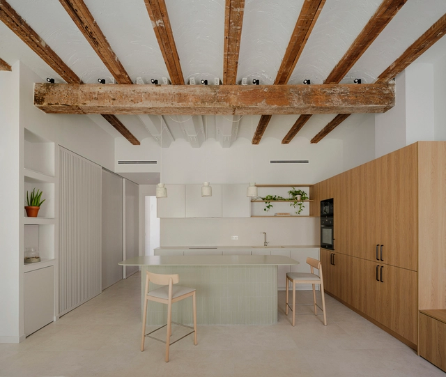 Casa Ona / Paloma Bau Studio - Fotografia de Interiores, Restauração, Cozinha, Iluminação, Bancada, Cadeira