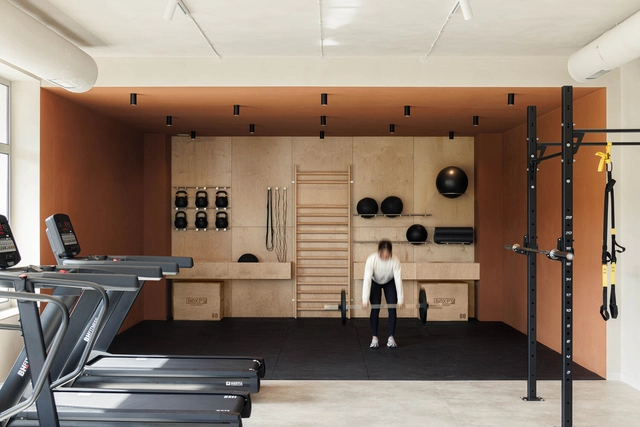 Academia Level Private Gym / stu.dere - Fotografia de Interiores, Ginásio, Cozinha