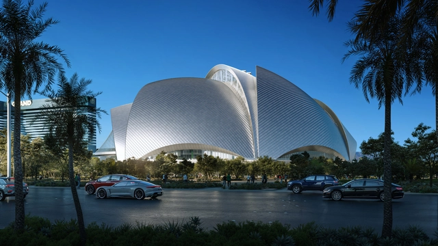 BIG and HNTB Reveal New Renderings for the Athletics' Upcoming Ballpark in Las Vegas - Featured Image