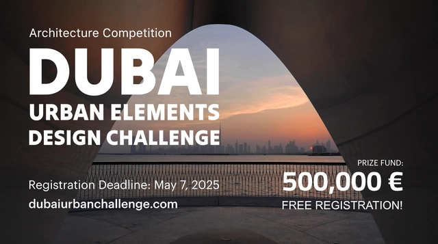 Dubai Urban Elements Design Challenge / €500,000 Prize - Featured Image