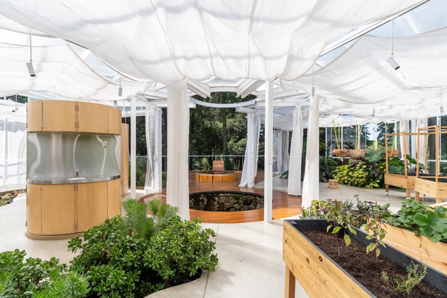 Pavilhão Impluvium / Choza. Espacio de Arquitectura - Estufa