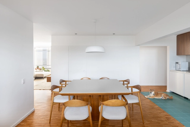 Apartamento Nery / ARQBR Arquitetura e Urbanismo - Fotografia de Interiores, Interiores De Apartamentos, Cadeira, Mesa, Iluminação