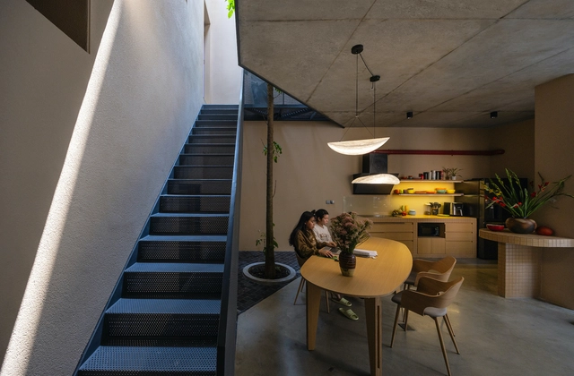 Linh Nam House / TOOB STUDIO - Interior Photography, Houses, Lighting, Chair